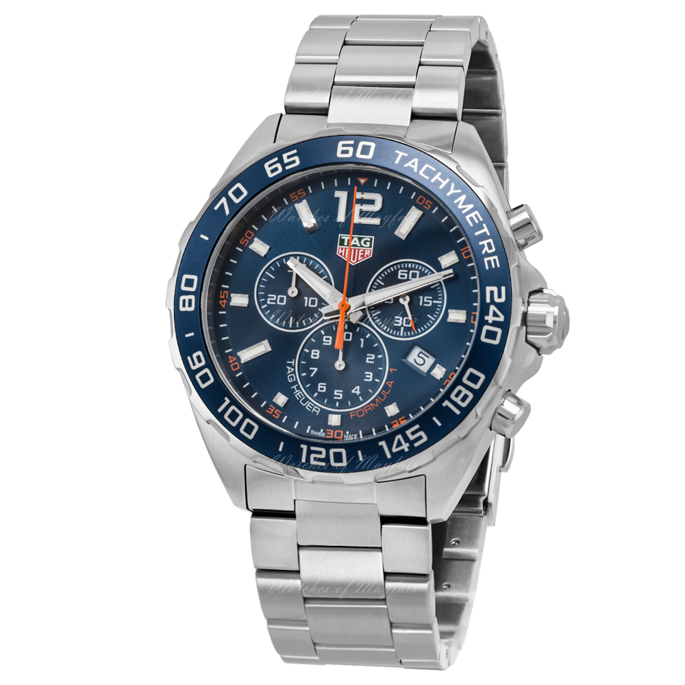 Buy Tag Heuer Formula 1 Chronograph Blue Dial Silver Steel Strap Watch for Men - CAZ1014.BA0842 in Pakistan
