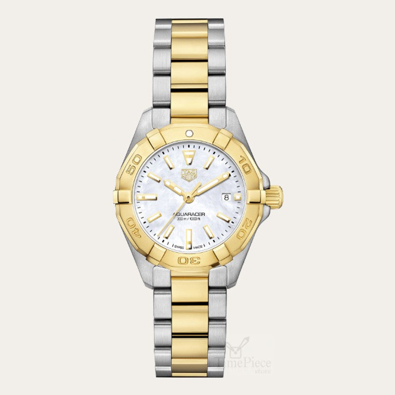 Buy Tag Heuer Aquaracer Mother of Pearl Dial Two Tone Steel Strap Watch for Women - WBD1420.BB0321 in Pakistan