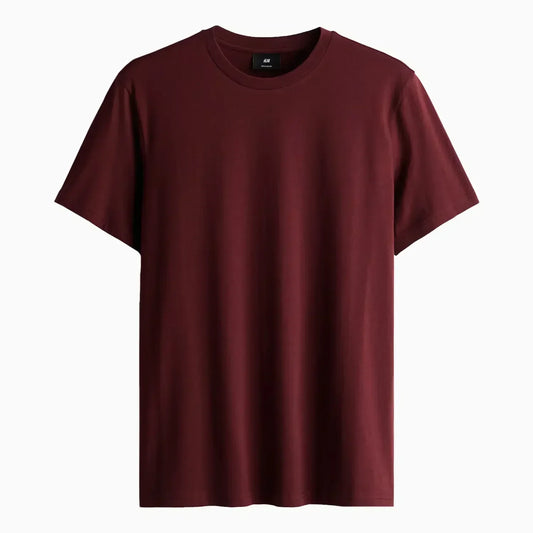 Buy Men's Regular Fit Short Sleeve T-Shirt -Burgundy in Pakistan