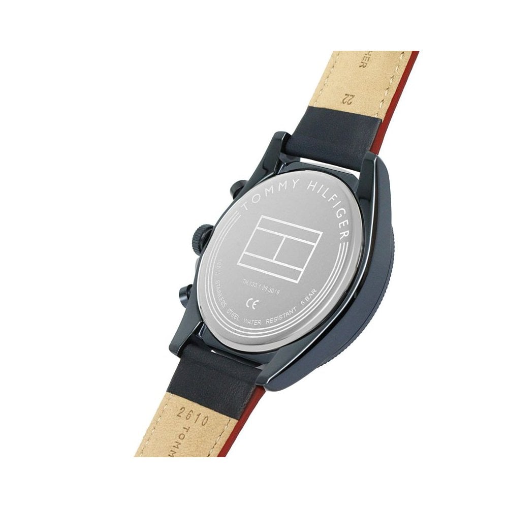 Buy Tommy Hilfiger Parker Blue Dial Blue Leather Strap Watch for Men - 1791839 in Pakistan