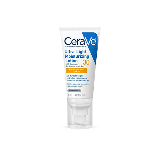 Buy CeraVe Ultra-Light Face Moisturizer with Sunscreen SPF 30 for Normal to Oily Skin - 50ml in Pakistan