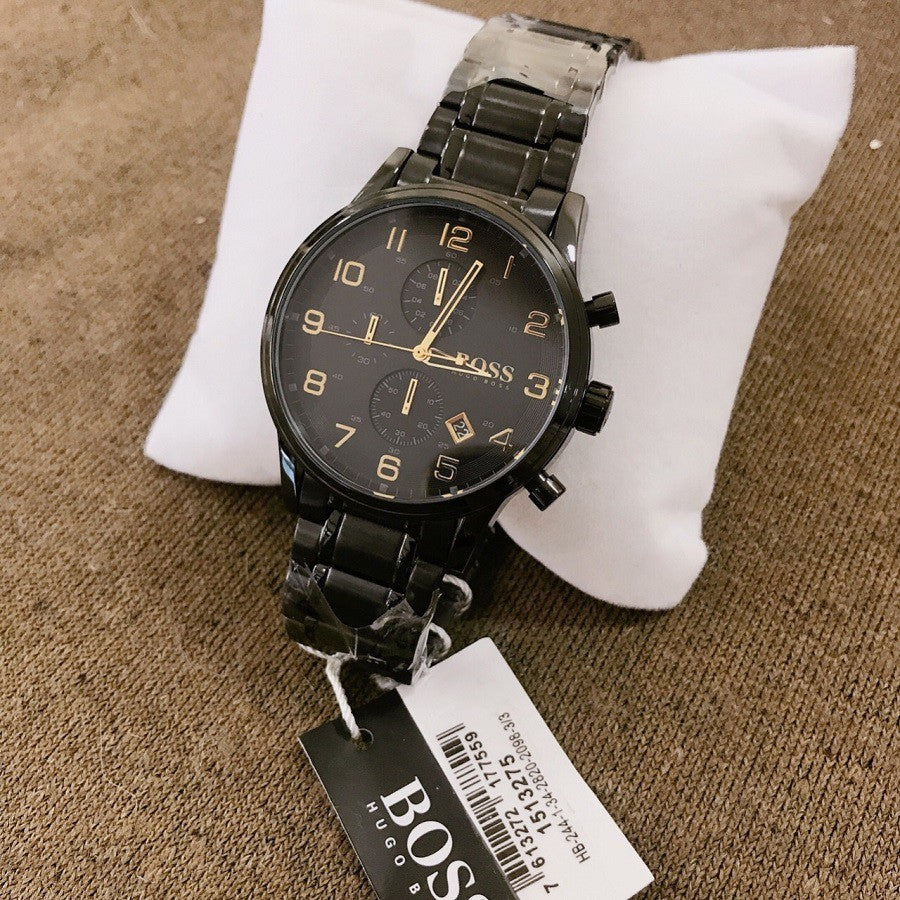 Buy Hugo Boss Mens Quartz Stainless Steel Black Dial 46mm Watch - 1513275 in Pakistan