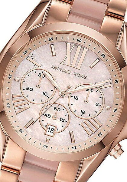 Buy Michael Kors Bradshaw Chronograph Quartz Two Tone Strap Ladies Watch - Mk6830 in Pakistan