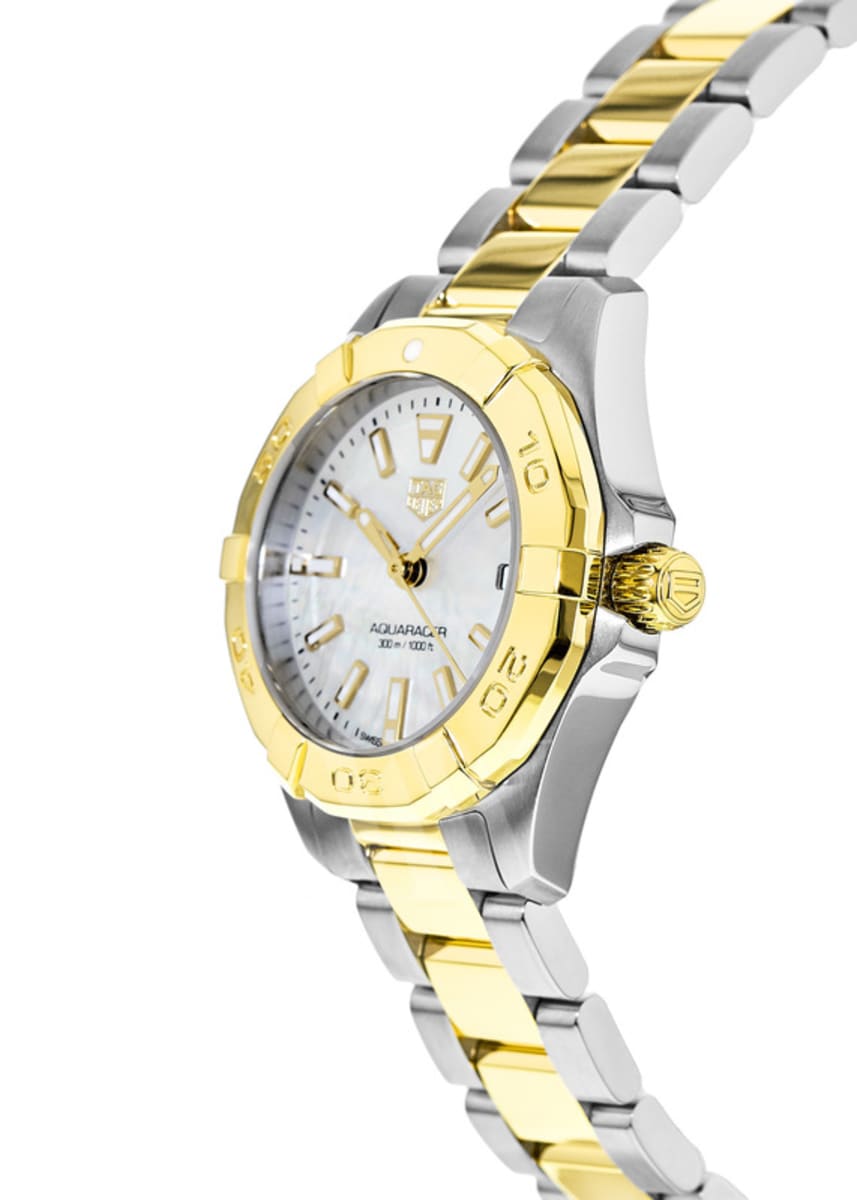 Buy Tag Heuer Aquaracer Mother of Pearl Dial Two Tone Steel Strap Watch for Women - WBD1420.BB0321 in Pakistan