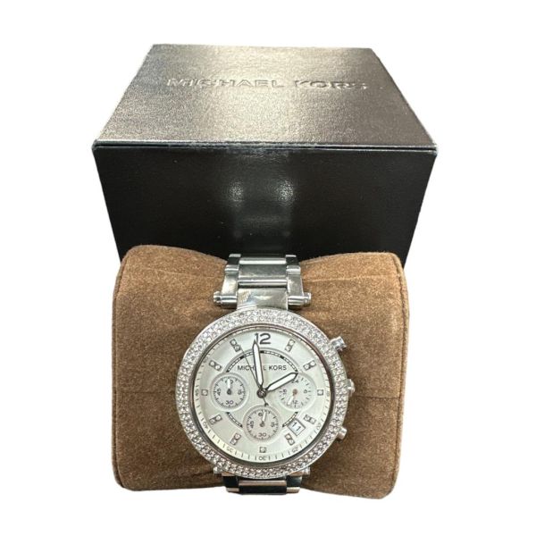 Buy Michael Kors Parker Silver Dial Silver Stainless Steel Strap Ladies Watch - Mk6350 in Pakistan