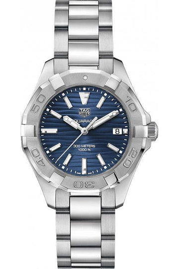 Buy Tag Heuer Aquaracer Blue Dial Silver Steel Strap Watch for Women - WBD131D.BA0748 in Pakistan