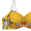 Buy Padded Bra Set - Yellow Floral in Pakistan