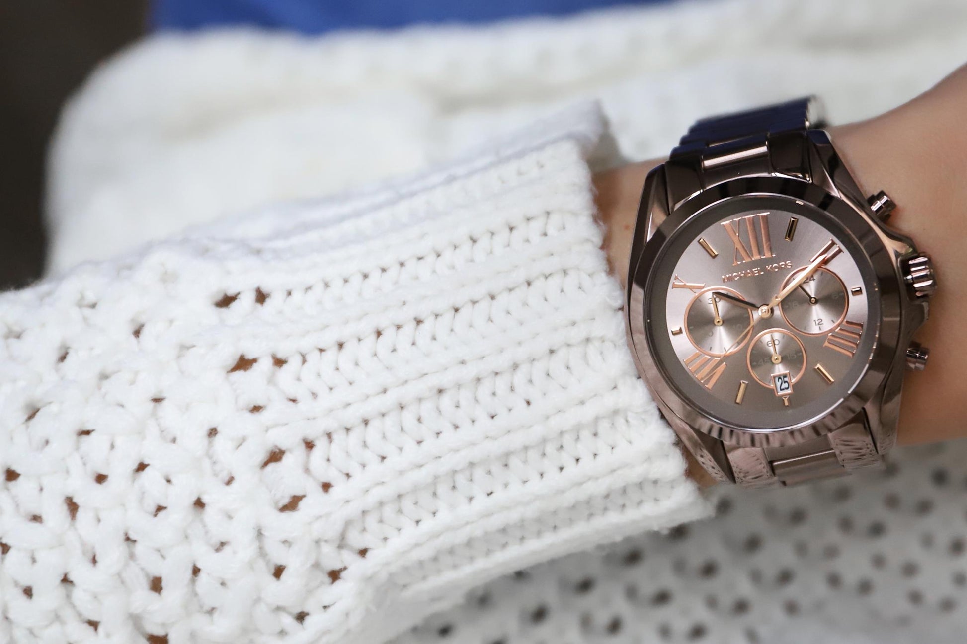 Buy Michael Kors Bradshaw Chronograph Sable Dial Brown Steel Strap Watch for Women  - MK6247 in Pakistan