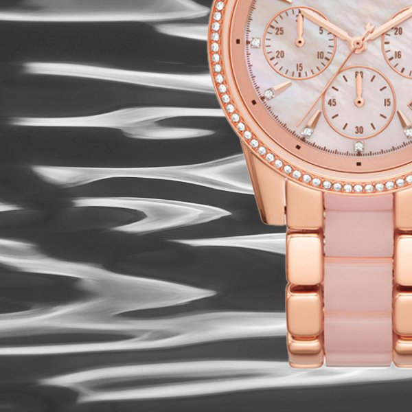 Buy Michael Kors Ritz Chronograph Quartz Crystal Two Tone Strap Ladies Watch - MK6769 in Pakistan