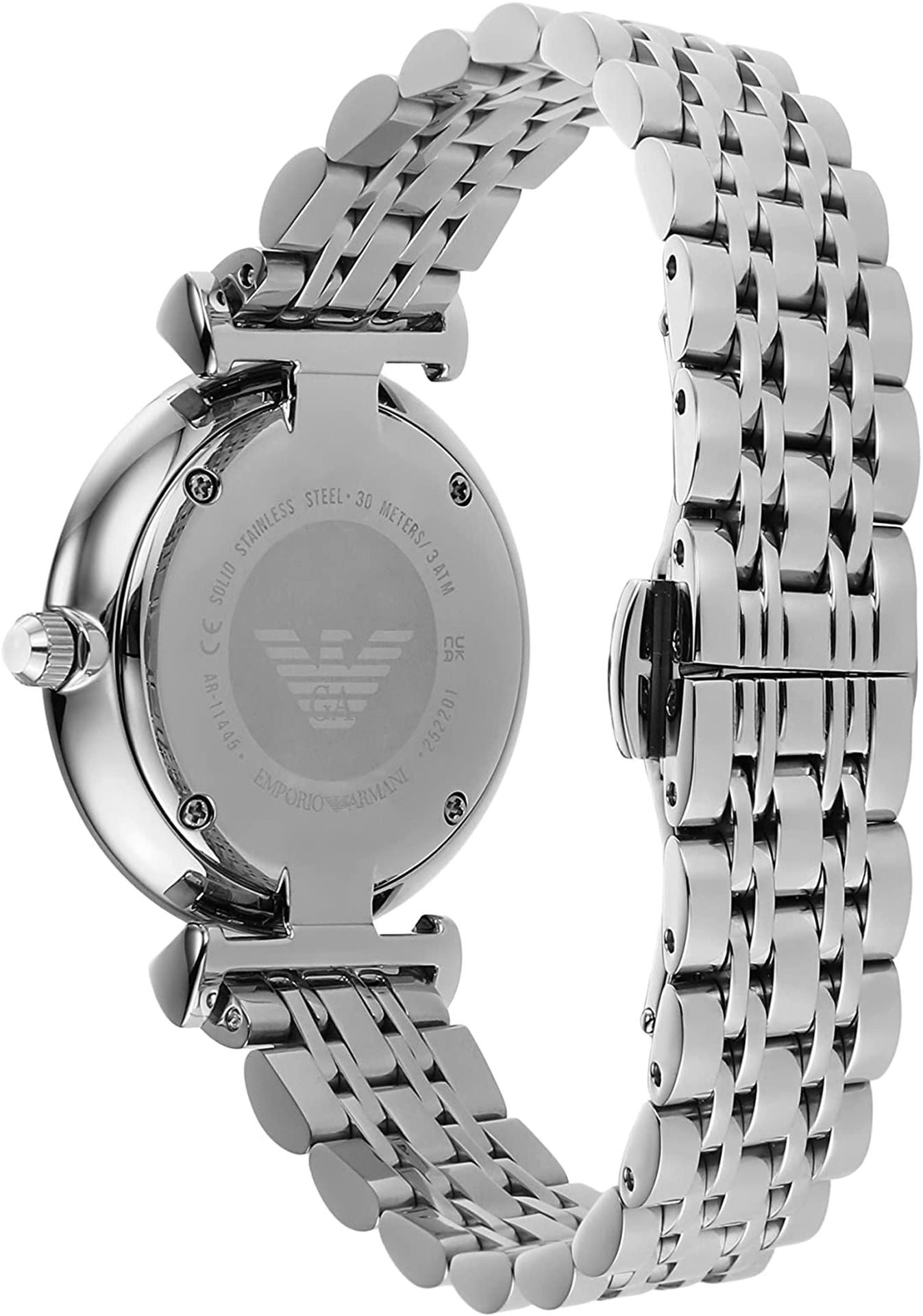 Buy Emporio Armani Womens Quartz Silver Stainless Steel Silver Dial 32mm Watch - Ar11445 in Pakistan