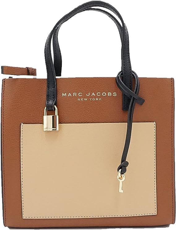 Buy Marc Jacobs Mini Grind Color Block Leather Tote SandShell Bag Small in Pakistan