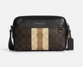 Buy Coach Graham Crossbody In Blocked Signature Canvas With Varsity Stripe Small Bag in Pakistan