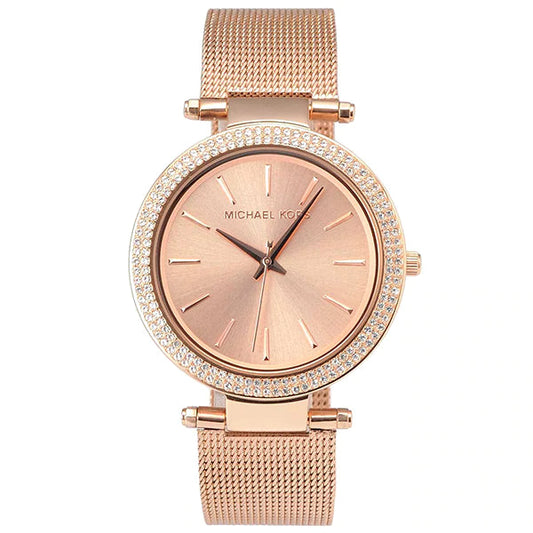 Buy Michael Kors Rose Gold Dial Rose Gold Stainless Steel Strap Ladies Watch - MK3369 in Pakistan