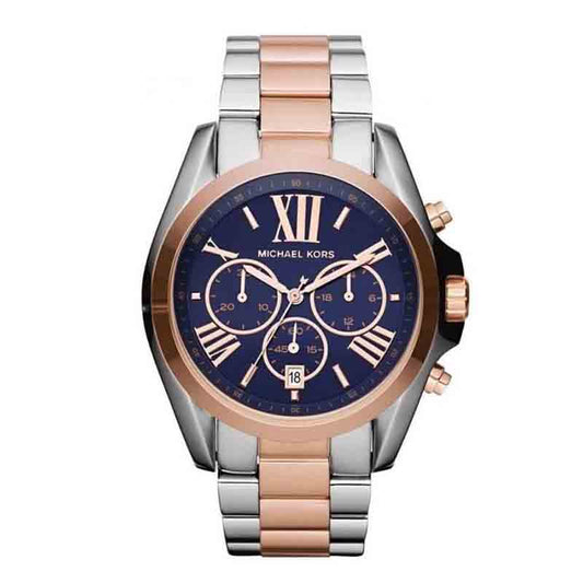 Buy Michael Kors Womens Chronograph Quartz Stainless Steel Blue Dial 43mm Watch - Mk5606 in Pakistan