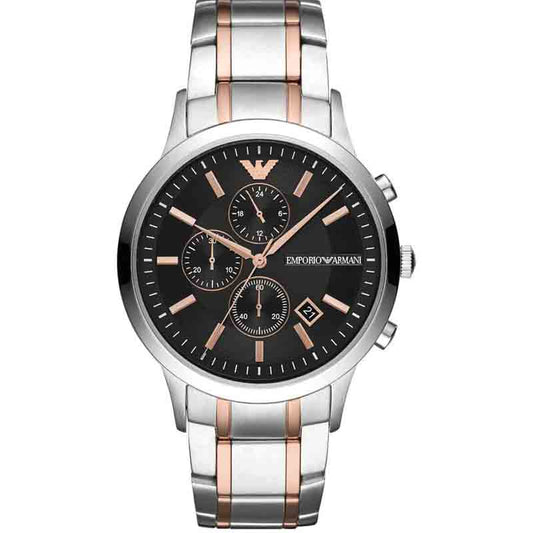 Buy Emporio Armani Menβs Analogue Quartz Stainless Steel Black Dial 43mm Watch - AR11165 in Pakistan