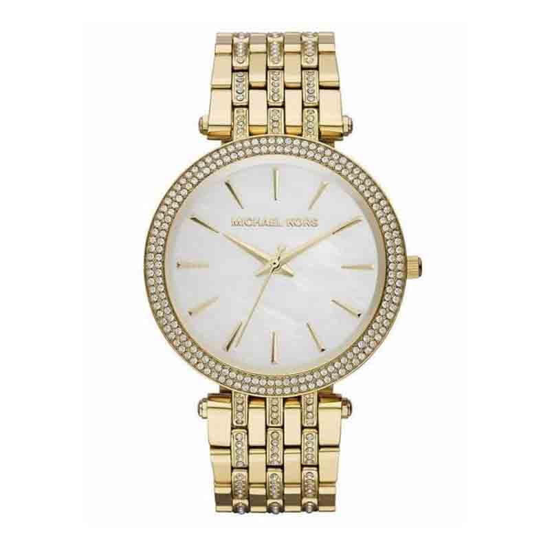 Buy Michael Kors Quartz Stainless Steel Mother Of Pearl Dial 39mm Watch for Women - Mk3219 in Pakistan
