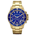 Buy Michael Kors Mens Gold Stainless Steel Blue Dial 45mm Watch - Mk8267 in Pakistan