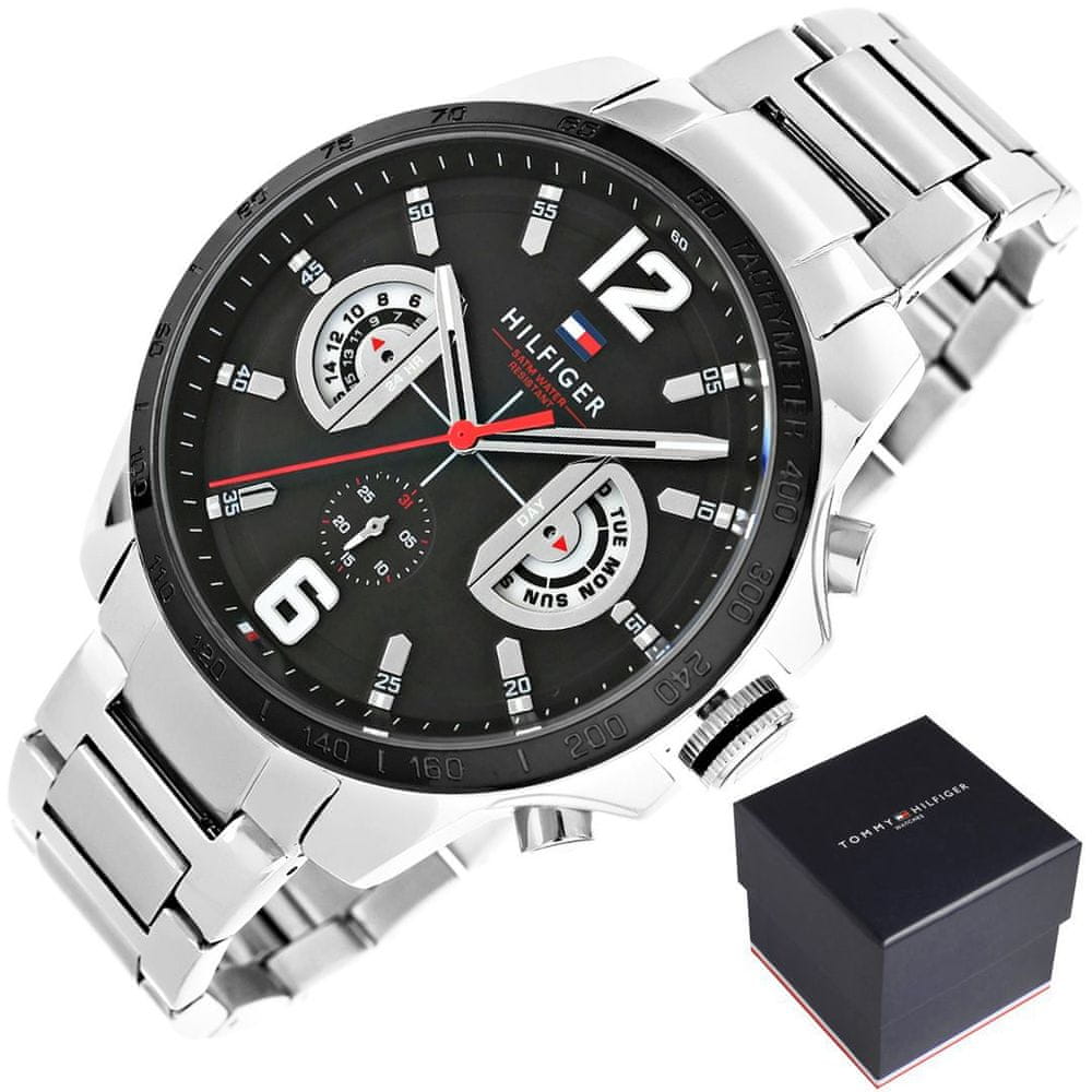 Buy Tommy Hilfiger Quartz Stainless Steel Black Dial 46mm Watch for Men - 1791472 in Pakistan