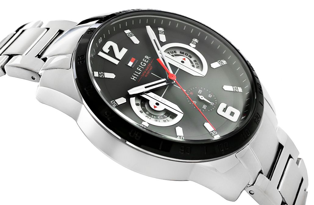 Buy Tommy Hilfiger Quartz Stainless Steel Black Dial 46mm Watch for Men - 1791472 in Pakistan