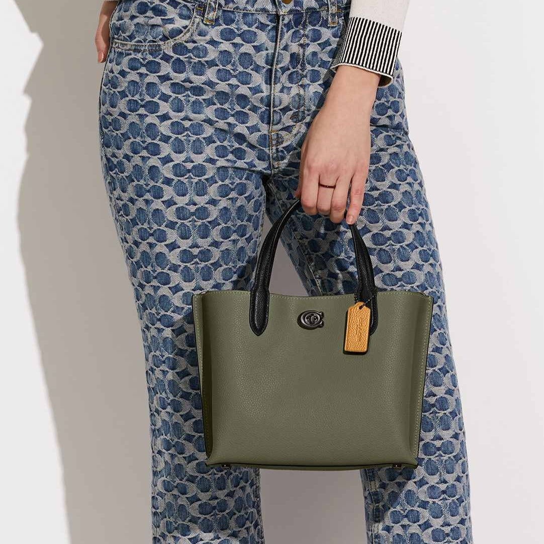 Buy Coach Willow Shoulder Bag Medium - Army Green in Pakistan