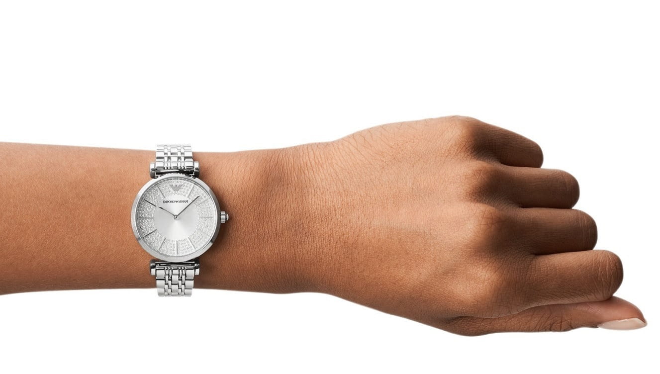 Buy Emporio Armani Womens Quartz Silver Stainless Steel Silver Dial 32mm Watch - Ar11445 in Pakistan