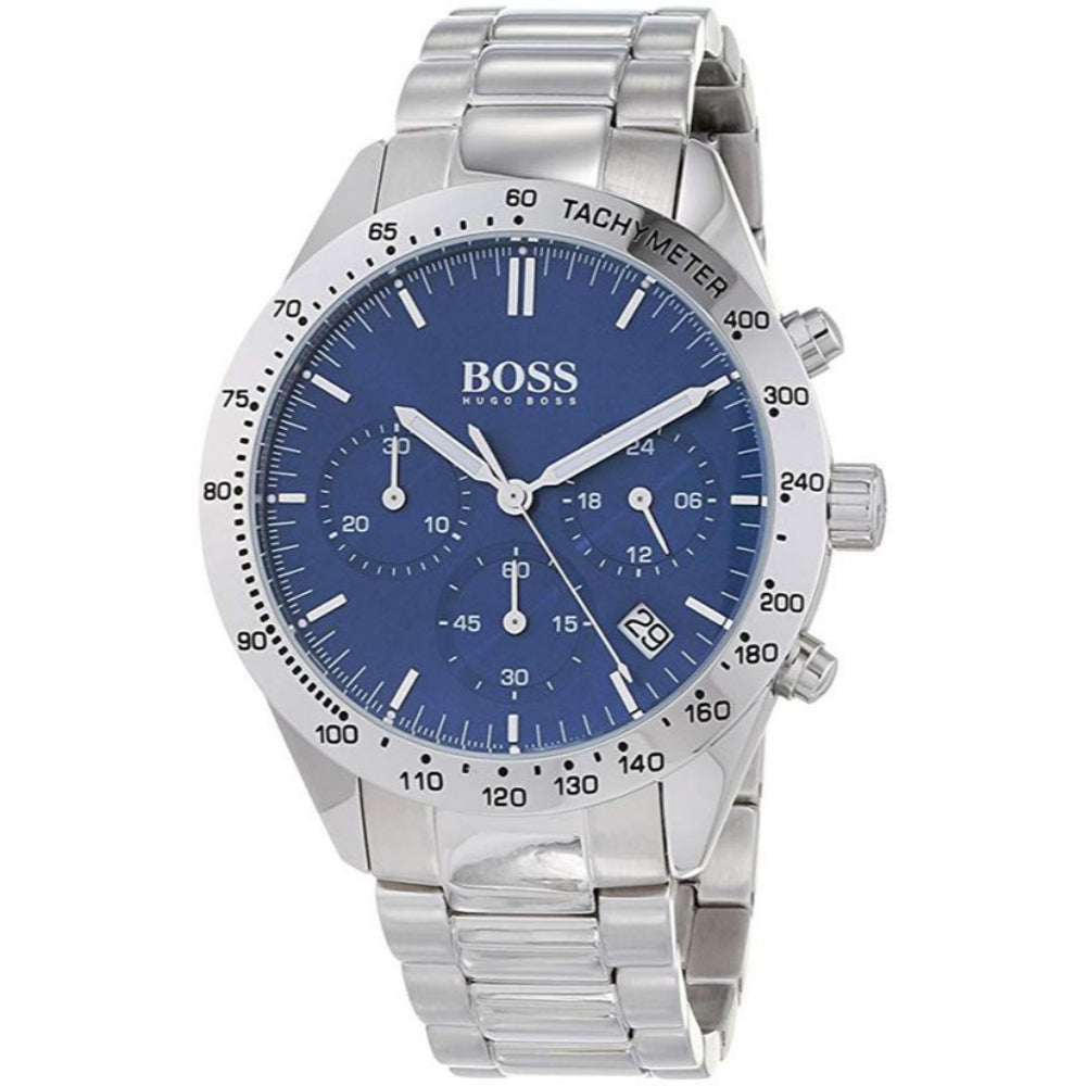 Buy Hugo Boss Mens Chronograph Quartz Talent Stainless Steel Blue Dial 42mm Watch - 1513582 in Pakistan