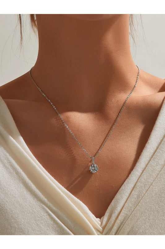 Buy Shein Rhinestone Charm Chain Necklace in Pakistan