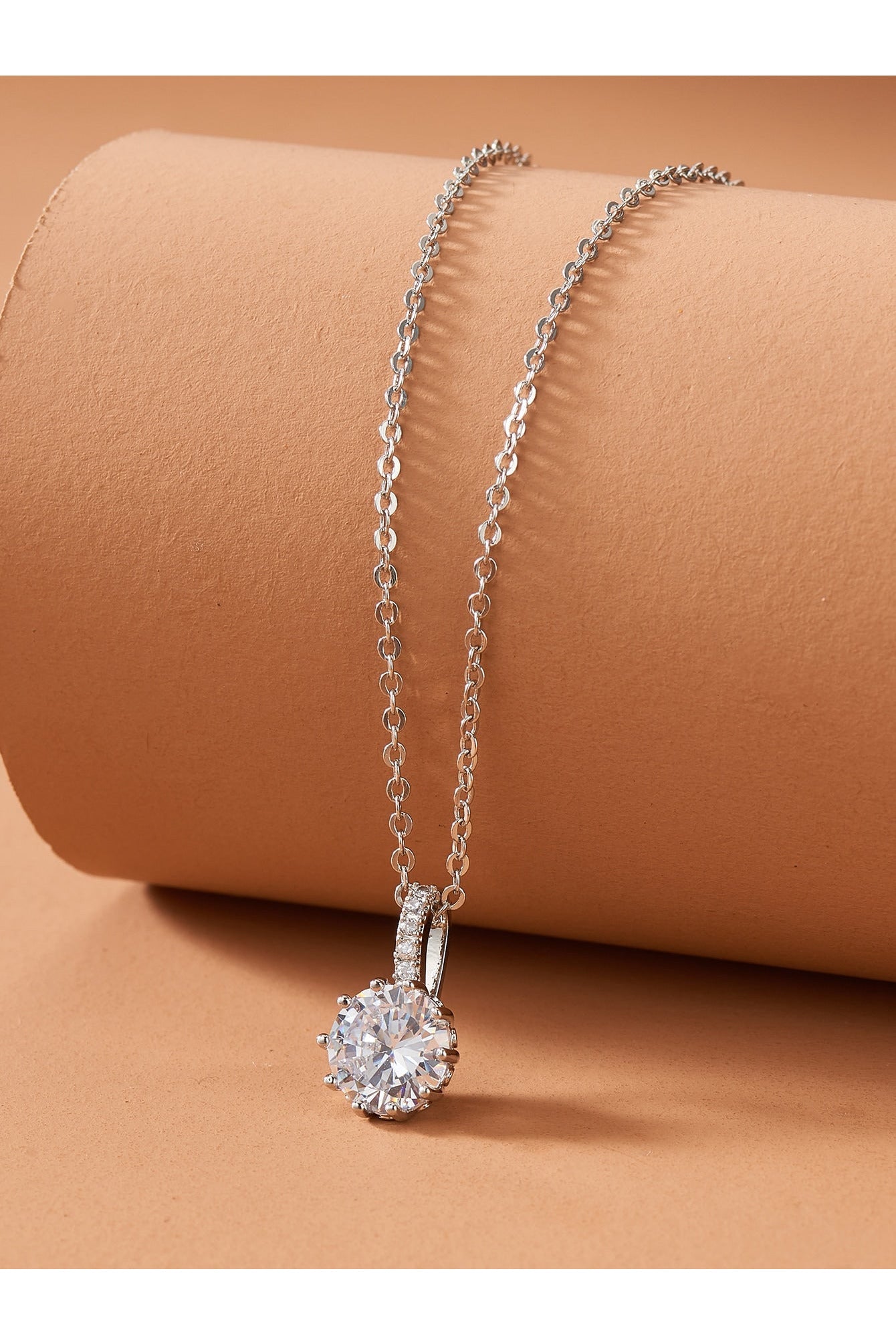 Buy Shein Rhinestone Charm Chain Necklace in Pakistan