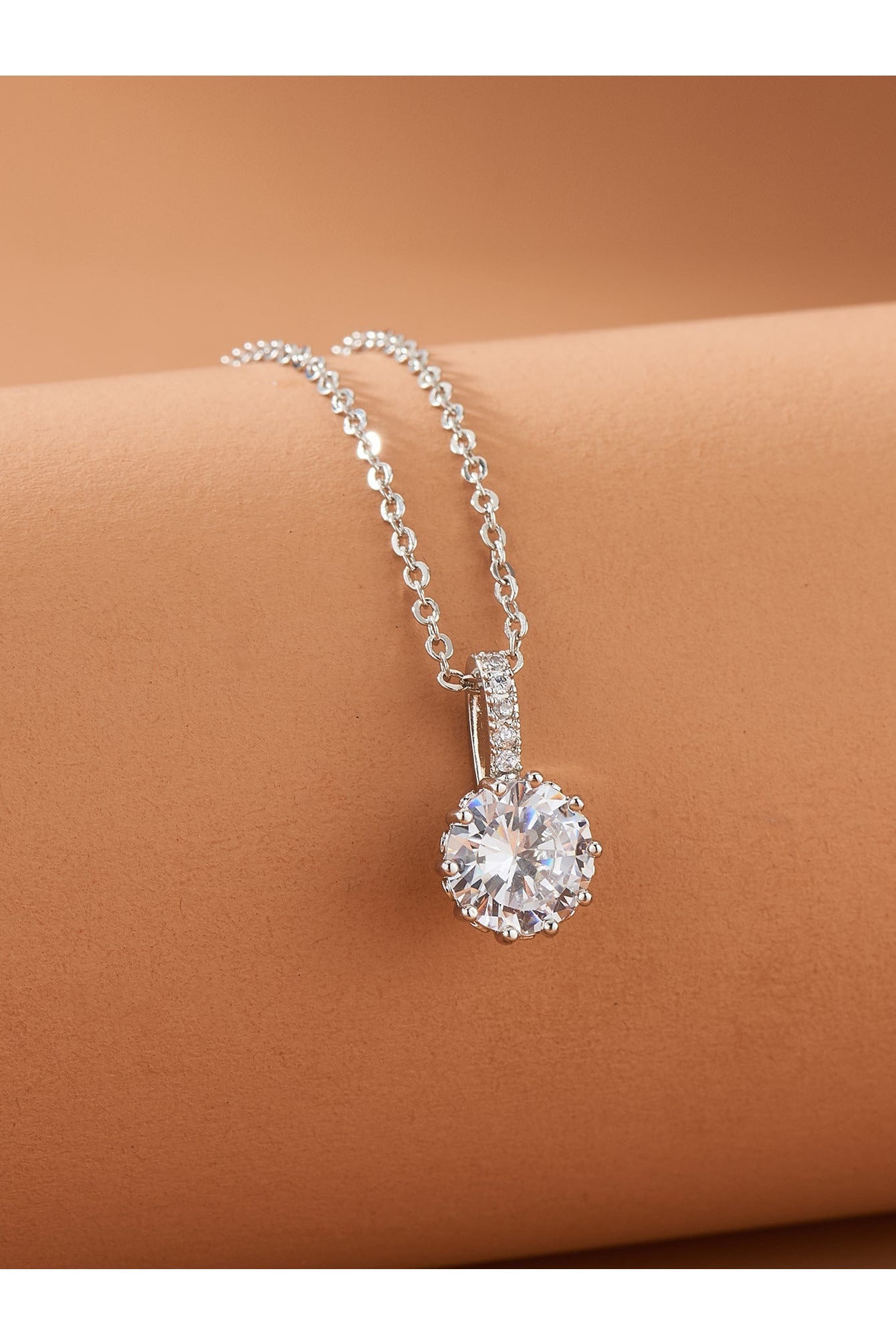 Buy Shein Rhinestone Charm Chain Necklace in Pakistan