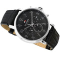 Buy Tommy Hilfiger Quartz Leather Strap Black Dial 46mm Watch for Men - 1710381 in Pakistan