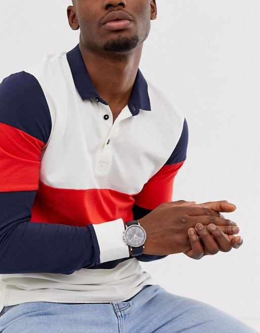 Buy Tommy Hilfiger Quartz Leather Strap Black Dial 46mm Watch for Men - 1710381 in Pakistan