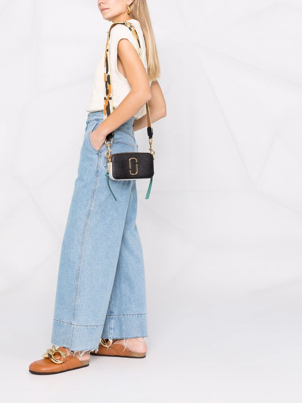 Buy Marc Jacobs The Snap Shot Bag Small - Black Honey Ginger Two Tone in Pakistan