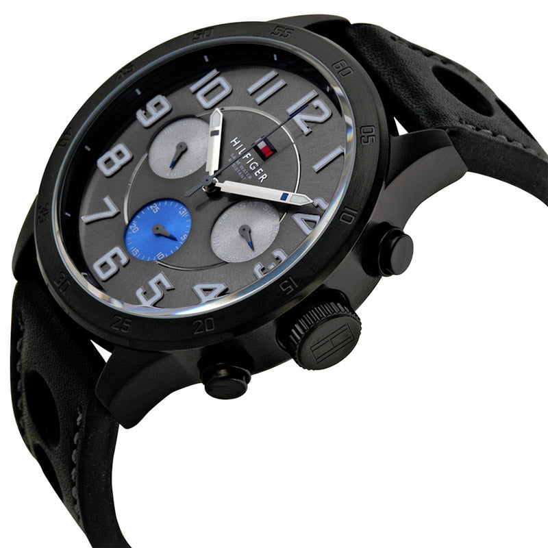 Buy Tommy Hilfiger Quartz Leather Strap Grey Dial 46mm Watch for Men - 1791051 in Pakistan