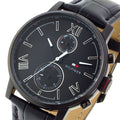 Buy Tommy Hilfiger Quartz Leather Strap Black Dial 44mm Watch for Men - 1791310 in Pakistan