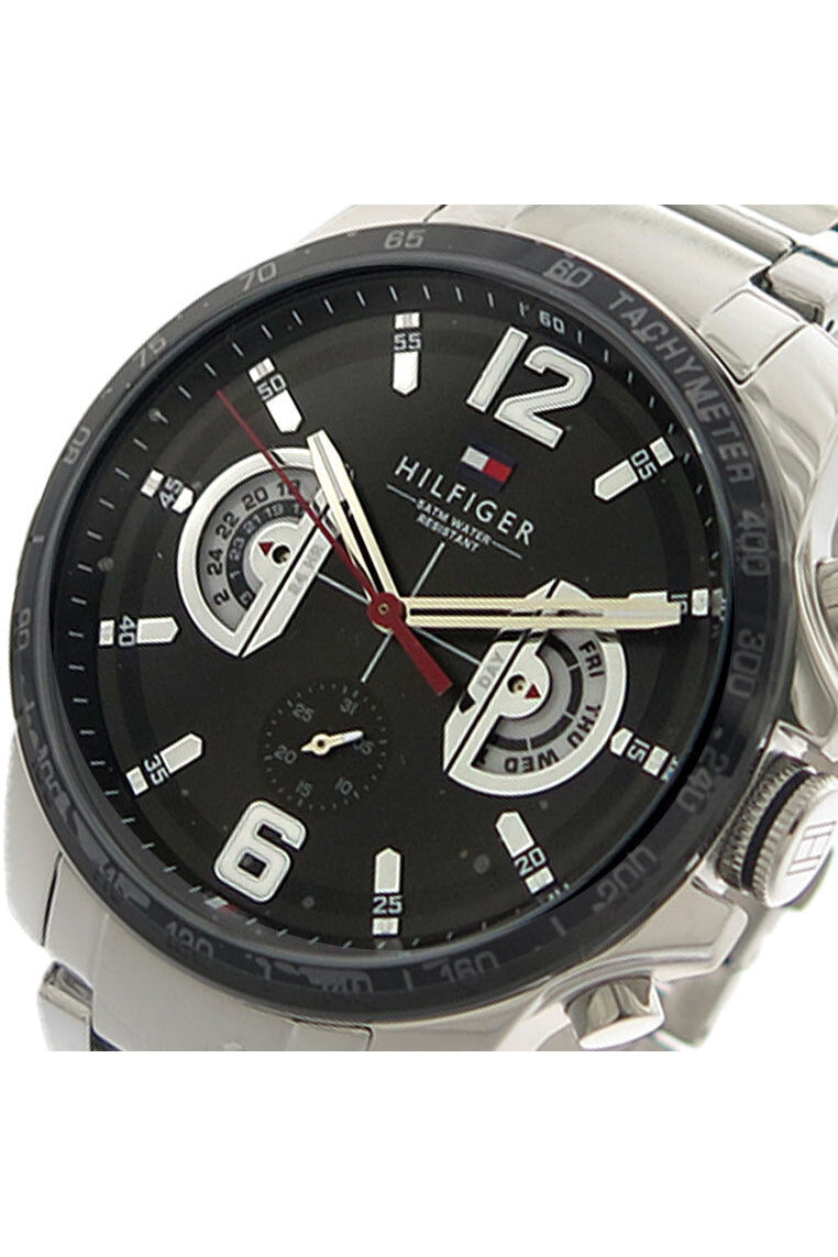 Buy Tommy Hilfiger Quartz Stainless Steel Black Dial 46mm Watch for Men - 1791472 in Pakistan