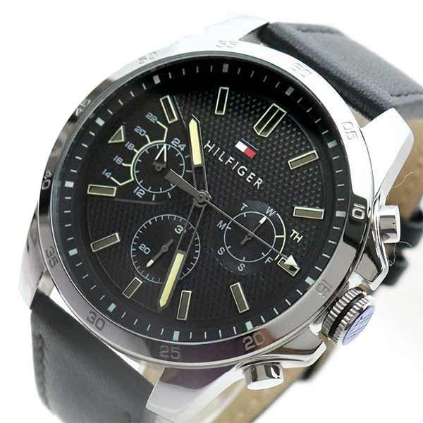 Buy Tommy Hilfiger Quartz Leather Strap Black Dial 46mm Watch for Men - 1791563 in Pakistan