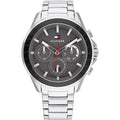 Buy Tommy Hilfiger Mens Quartz Silver Stainless Steel Grey Dial 45mm Watch - 1791857 in Pakistan