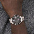 Buy Tommy Hilfiger Mens Quartz Silver Stainless Steel Grey Dial 45mm Watch - 1791857 in Pakistan