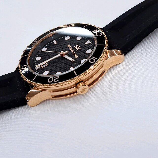 Buy Michael Kors Womens Quartz Runway Silicone Strap Black Dial 40mm Watch - Mk6852 in Pakistan