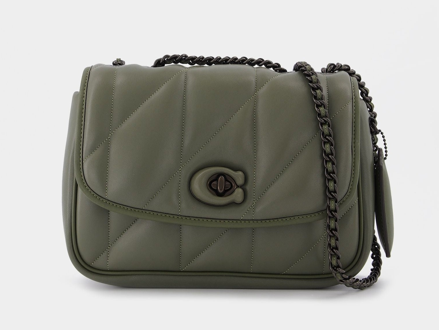 Buy Coach Pillow Maddison Shoulder With Quilting Bag Small - Army Green in Pakistan