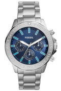 Buy Fossil Men's Quartz Silver Stainless Steel Blue Dial 45mm Watch BQ2503 in Pakistan