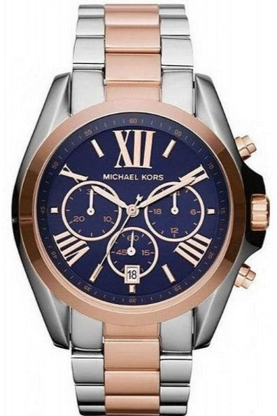 Buy Michael Kors Mens Chronograph Quartz Stainless Steel Blue Dial 43mm Watch - 5606 in Pakistan