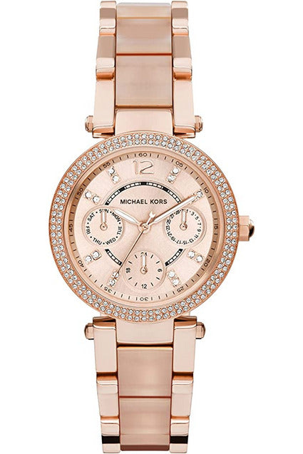 Buy Michael Kors Women’s Quartz Stainless Steel Rose Gold Dial 33mm Watch MK6110 in Pakistan
