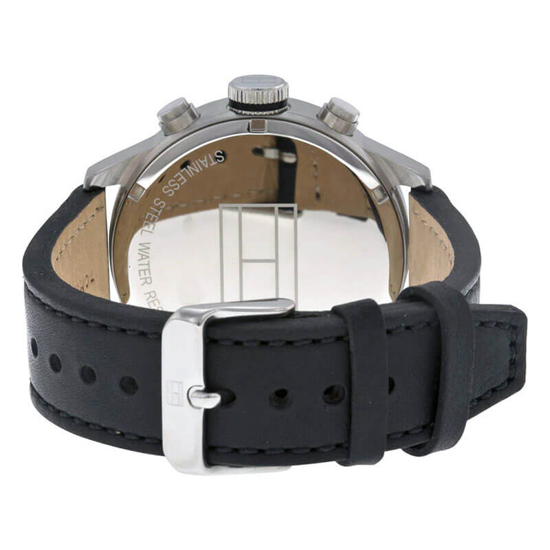Buy Tommy Hilfiger Quartz Leather Strap Black Dial 46mm Watch for Men - 1791050 in Pakistan