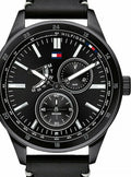 Buy Tommy Hilfiger Quartz Leather Strap Black Dial 44mm Watch for Men - 1791638 in Pakistan