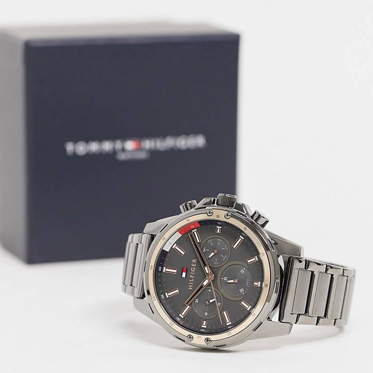 Buy Tommy Hilfiger Quartz Stainless Steel Grey Dial 45mm Watch for Men - 1791790 in Pakistan