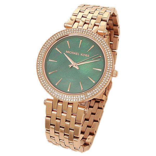 Buy Michael Kors Ladies Watch Green Dial Rose Gold Stainless Steel - MK3552 in Pakistan