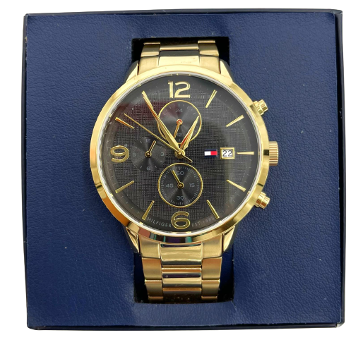 Buy Tommy Hilfiger Quartz Stainless Steel Black Dial 48mm Watch for Men - 1710362 in Pakistan