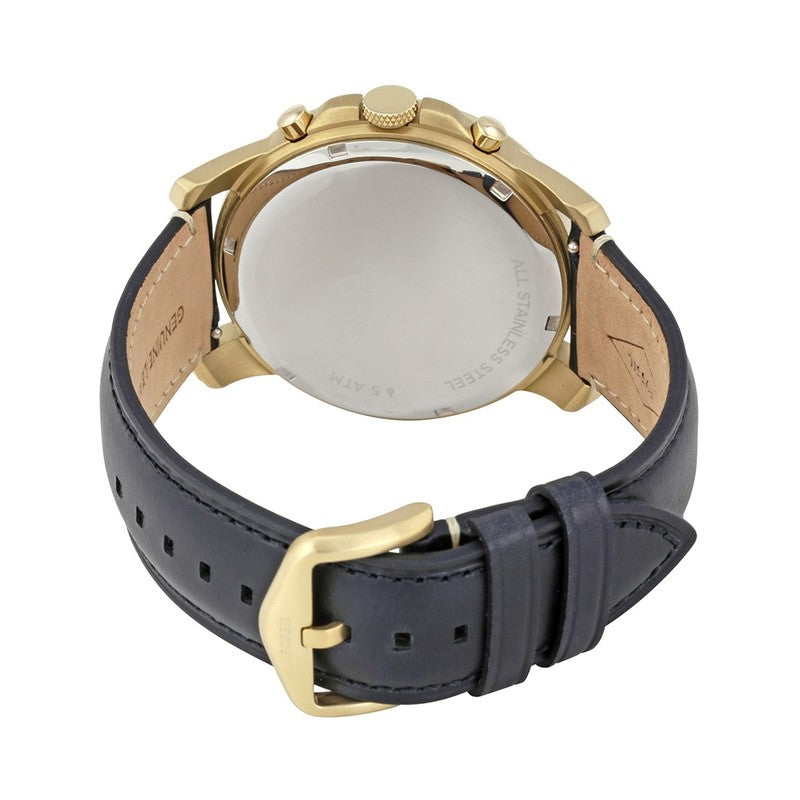 Buy Men's Chronograph Quartz Leather Strap Off White Dial 44Mm Watch in Pakistan