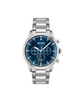 Buy Hugo Boss Mens Quartz Pioneer Silver Stainless Steel Blue Dial 44mm Watch - 1513867 in Pakistan
